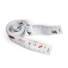 Fancy Durable Soft CMYK Printing Nylon Cloth Fabric Body Measuring Band Material Flexible Custom Tailor Tape Measure